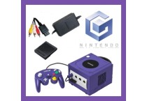 Boxed Nintendo GameCube console with controller and cables ready for trade-in